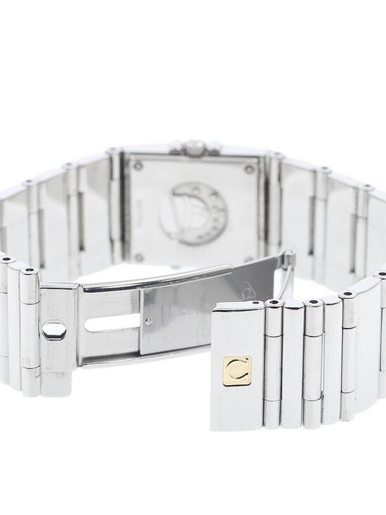 OMEGA Constellation Diamond Bezel black Dial Quartz Ladies Watch_939335